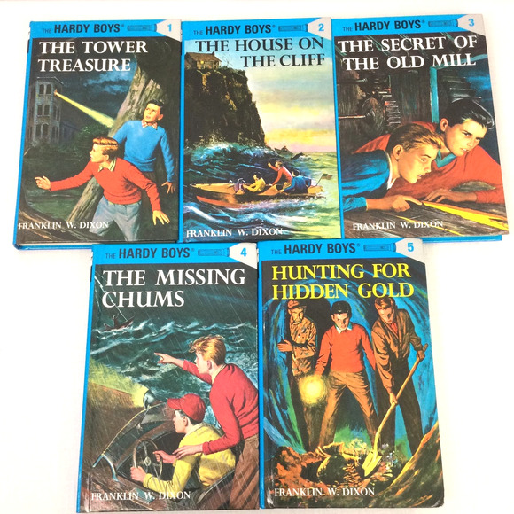 The Hardy Boys Starter Set By Franklin Dixon Hardcover Five Book Boxed Bundle - Picture 2 of 11